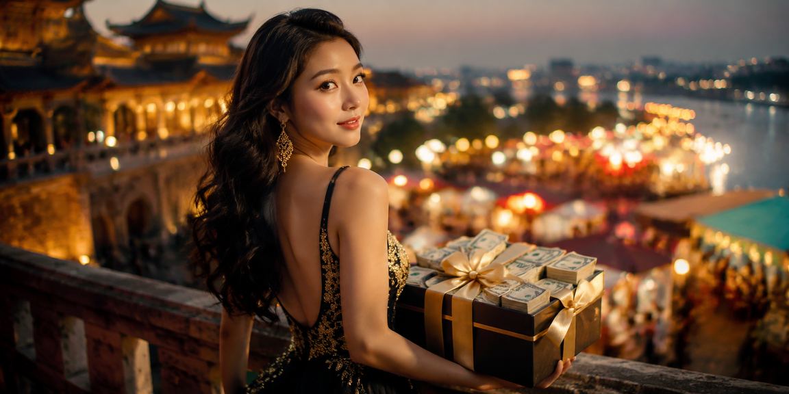 Chợ đêm Huế sôi động – người dùng theo dõi kết quả cá cược thể thao trên điện thoại